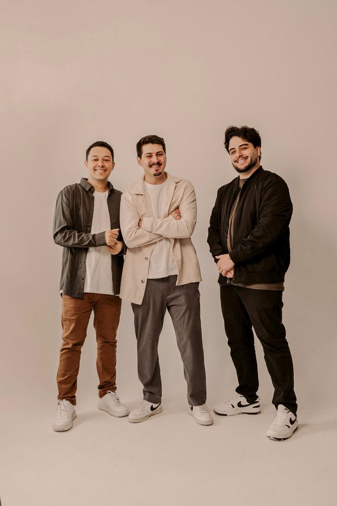 Igor Drumond, Henrique Damianse e Pedro Wermelinger, sócios da EKOA Arquitetura.